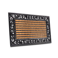 KOKOSMATTE  45/75 cm  Schwarz, Hellbraun  - Hellbraun/Schwarz, Basics, Naturmaterialien/Kunststoff (45/75cm) - Hanse Home