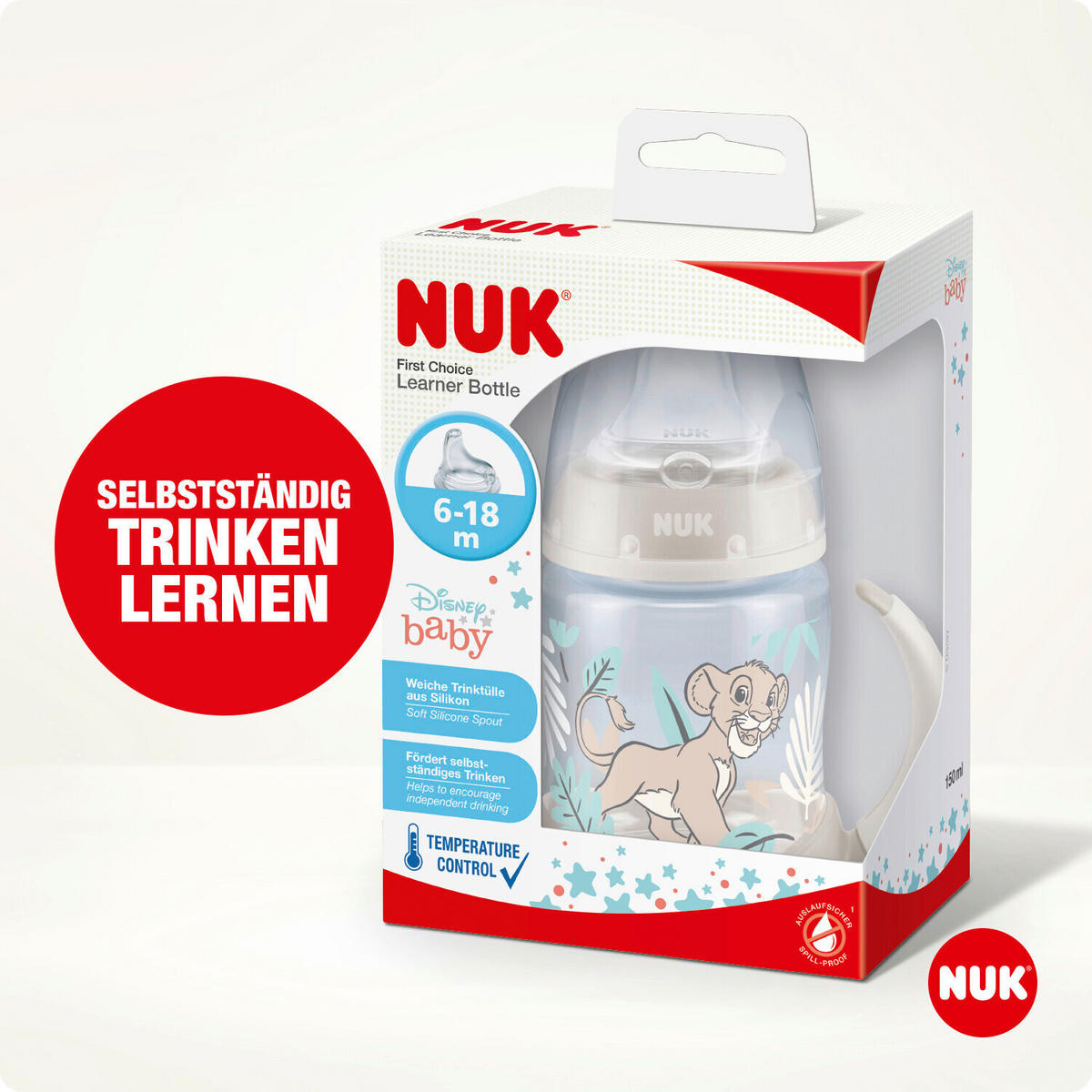 BABYFLASCHE Disney Classic 150 ml  - Transparent/Beige, Basics, Kunststoff (7,5/10,8/17,8cm) - NUK