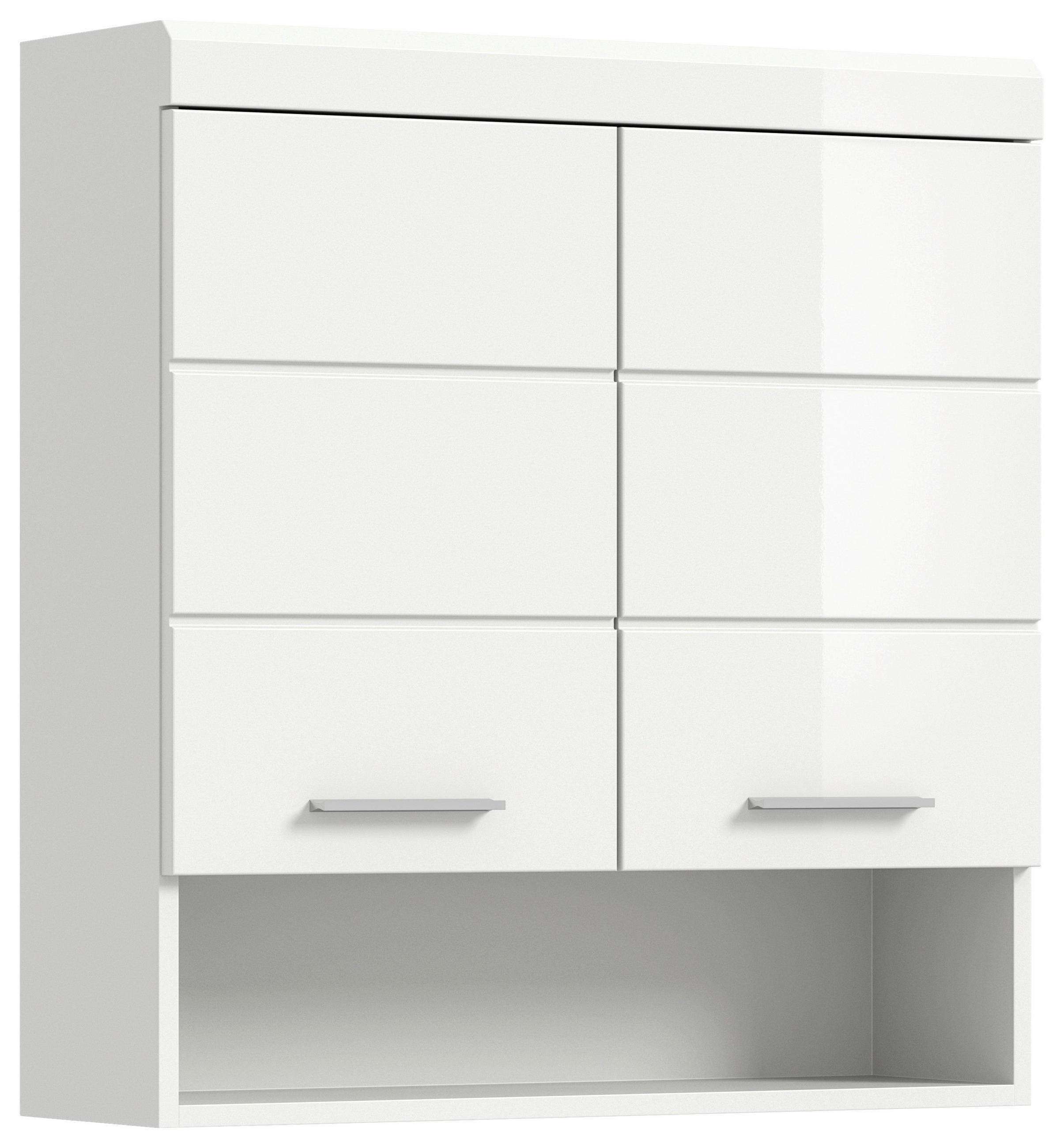 HÄNGESCHRANK 74/79/24 cm  - Weiss Hochglanz/Weiss, Modern, Holzwerkstoff/Kunststoff (74/79/24cm) - MID.YOU