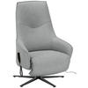 RELAXSESSEL in Textil Hellgrau  - Anthrazit/Hellgrau, Design, Textil/Metall (70/112/85cm) - Himolla Komfortklass