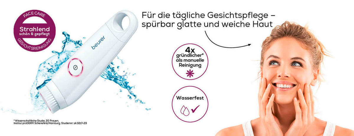 ELEKTRISCHER GESICHTSREINIGER - Weiss, Basics (9.5/15.2/4.2cm) - Beurer