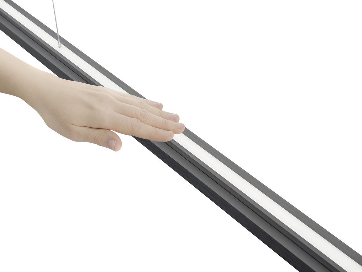 LED-HÄNGELEUCHTE 120-225/5/60-180 cm  - Anthrazit, Design, Metall (120-225/5/60-180cm) - Bankamp