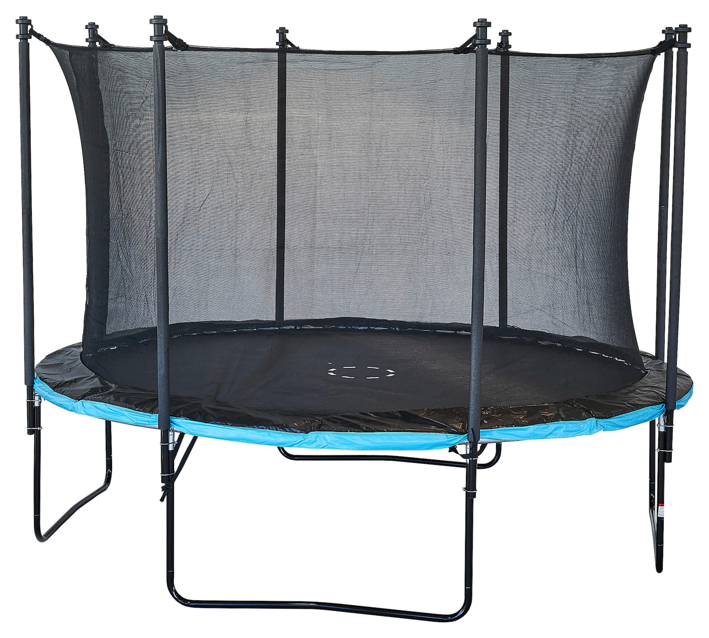 TRAMPOLIN 366 PRO, BLAU  - Blau/Schwarz, KONVENTIONELL, Kunststoff/Metall (366/276cm)