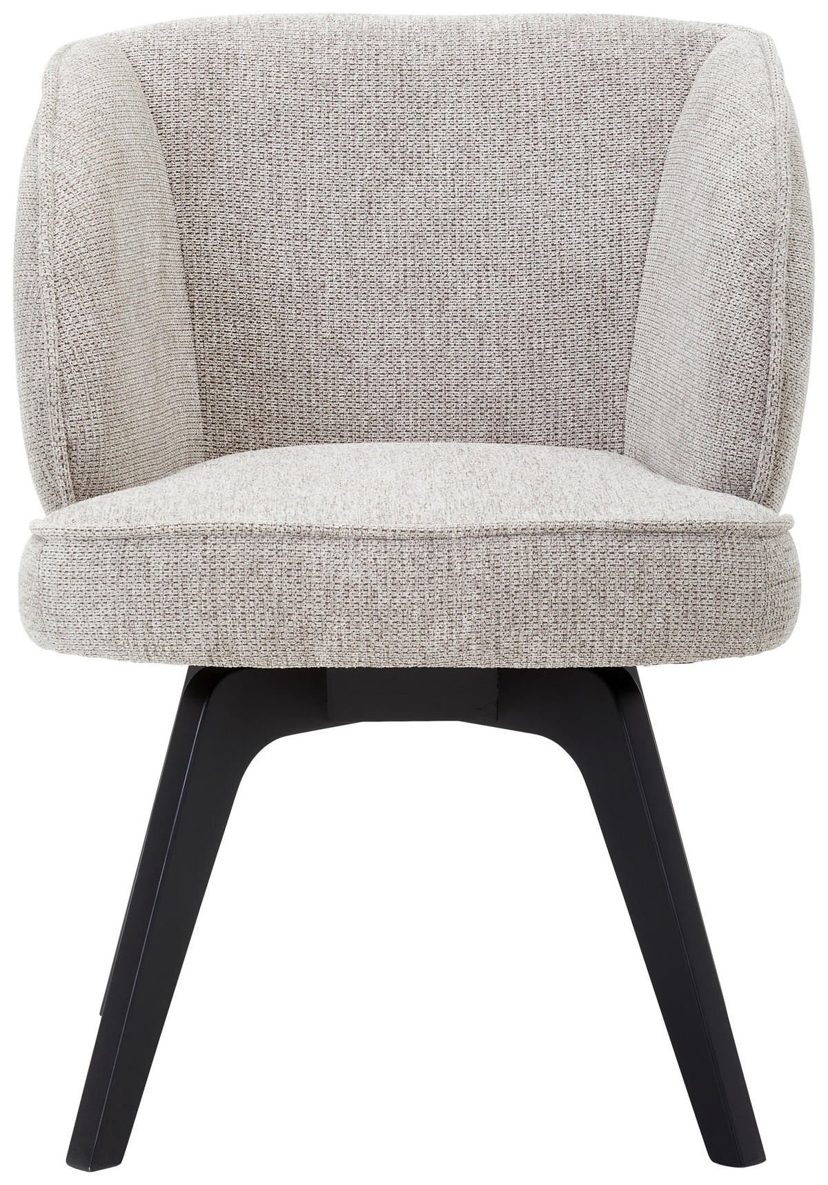 ARMLEHNSTUHL  in Webstoff  - Schwarz/Cappuccino, Design, Holz/Textil (63/83/62cm) - Novel