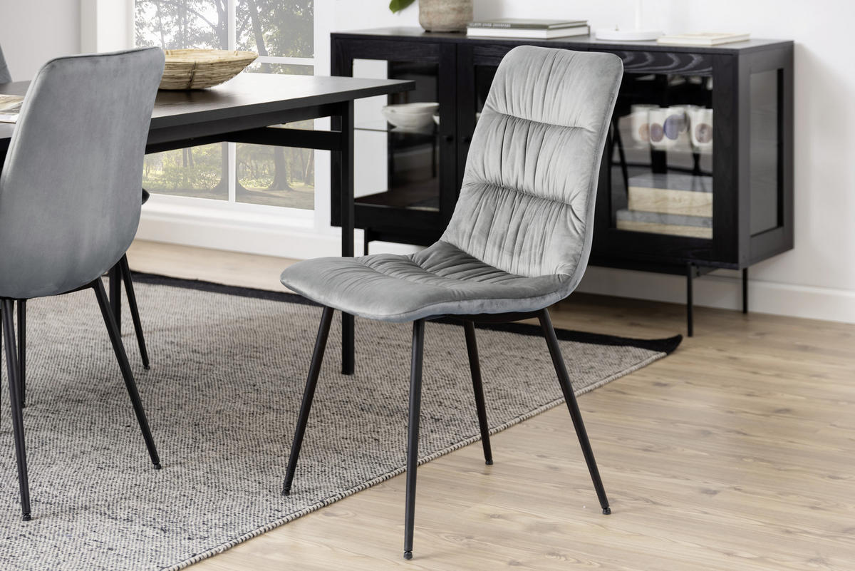 SIDEBOARD  in 140/82/40 cm  - Klar/Schwarz, KONVENTIONELL, Glas/Holzwerkstoff (140/82/40cm) - MID.YOU