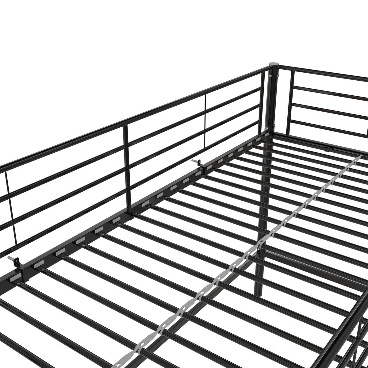 HOCHBETT  in Schwarz, Lattenrost  - Schwarz, Design, Metall (207/129/130cm) - MID.YOU