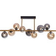 LED-DECKENLEUCHTE 87/30/38 cm  - Goldfarben/Bernsteinfarben, LIFESTYLE, Glas/Metall (87/30/38cm) - Dieter Knoll