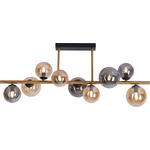 LED-DECKENLEUCHTE 87/30/38 cm  - Goldfarben/Bernsteinfarben, LIFESTYLE, Glas/Metall (87/30/38cm) - Dieter Knoll