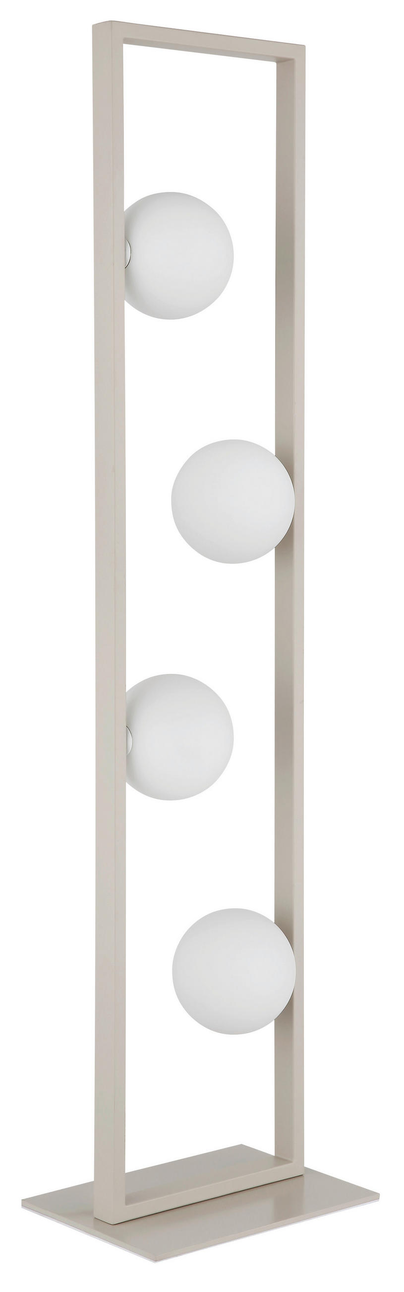 STEHLEUCHTE 28/20/110 cm    - Sandfarben/Weiß, Design, Glas/Kunststoff (28/20/110cm) - Globo