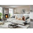 ECKSOFA  in Chenille, Flachgewebe Beige  175/316 cm  - Beige/Schwarz, Design, Textil/Metall (175/316cm) - Dieter Knoll