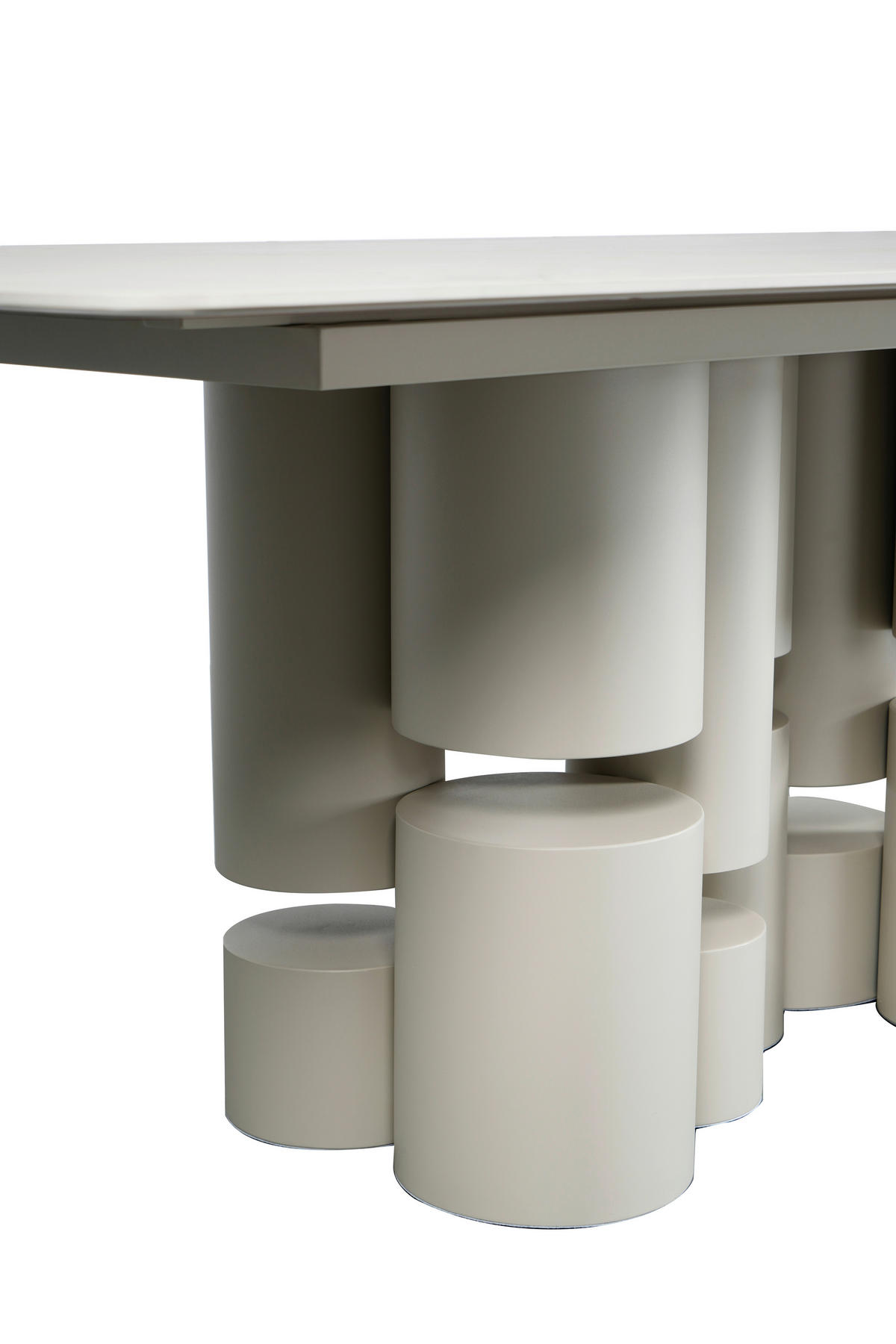 ESSTISCH in Metall, Keramik, Holzwerkstoff 200/100/76 cm  - Beige, Design, Keramik/Holzwerkstoff (200/100/76cm) - Belluti