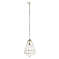 HÄNGELEUCHTE 35/53/35 cm   - Messingfarben, Design, Metall (35/53/35cm)
