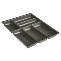 BESTECKEINSATZ - Schieferfarben, Basics, Kunststoff (45/4,9/50cm) - Nobilia