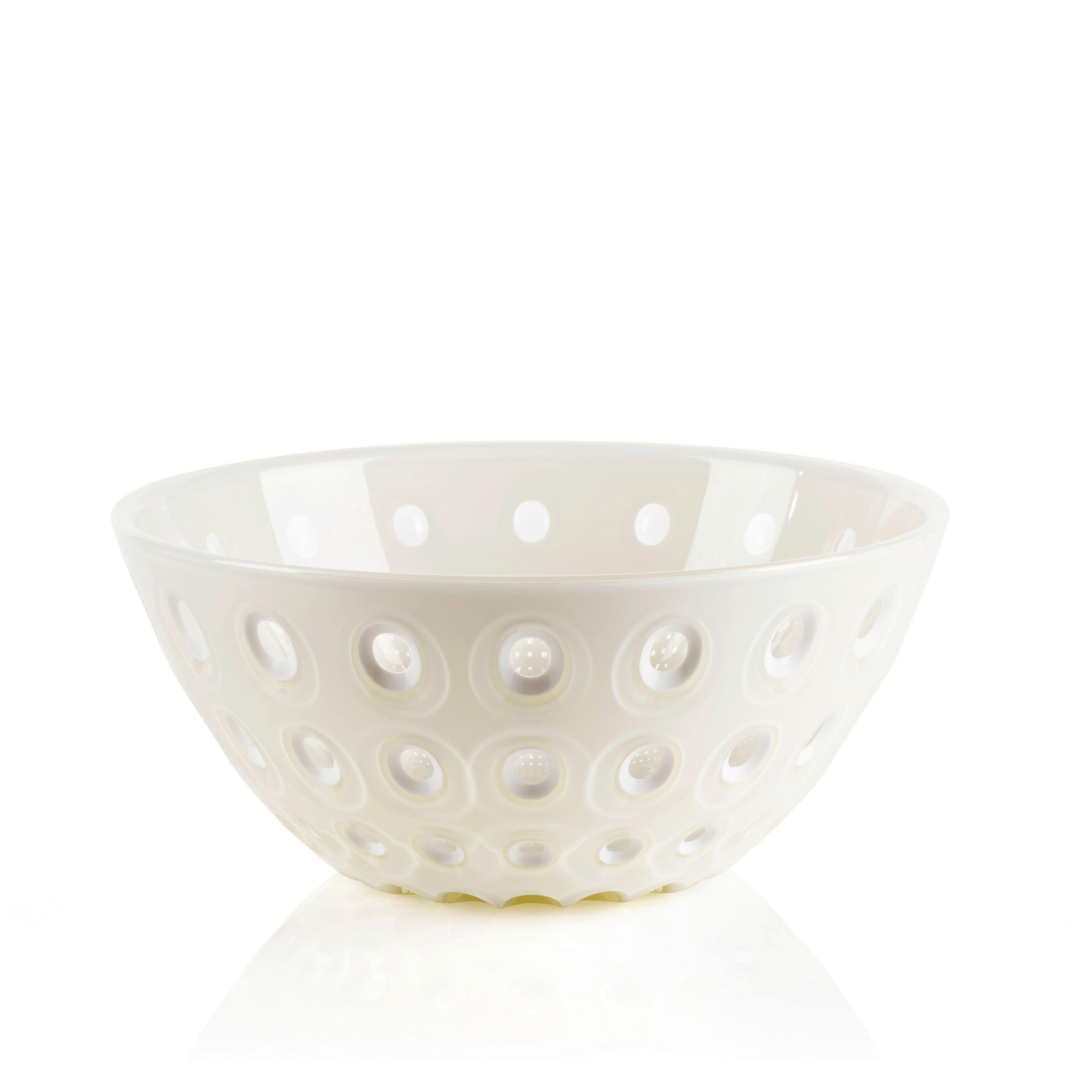 Guzzini Schüssel Le Murrine Perlmutt, Weiß Hochglanz