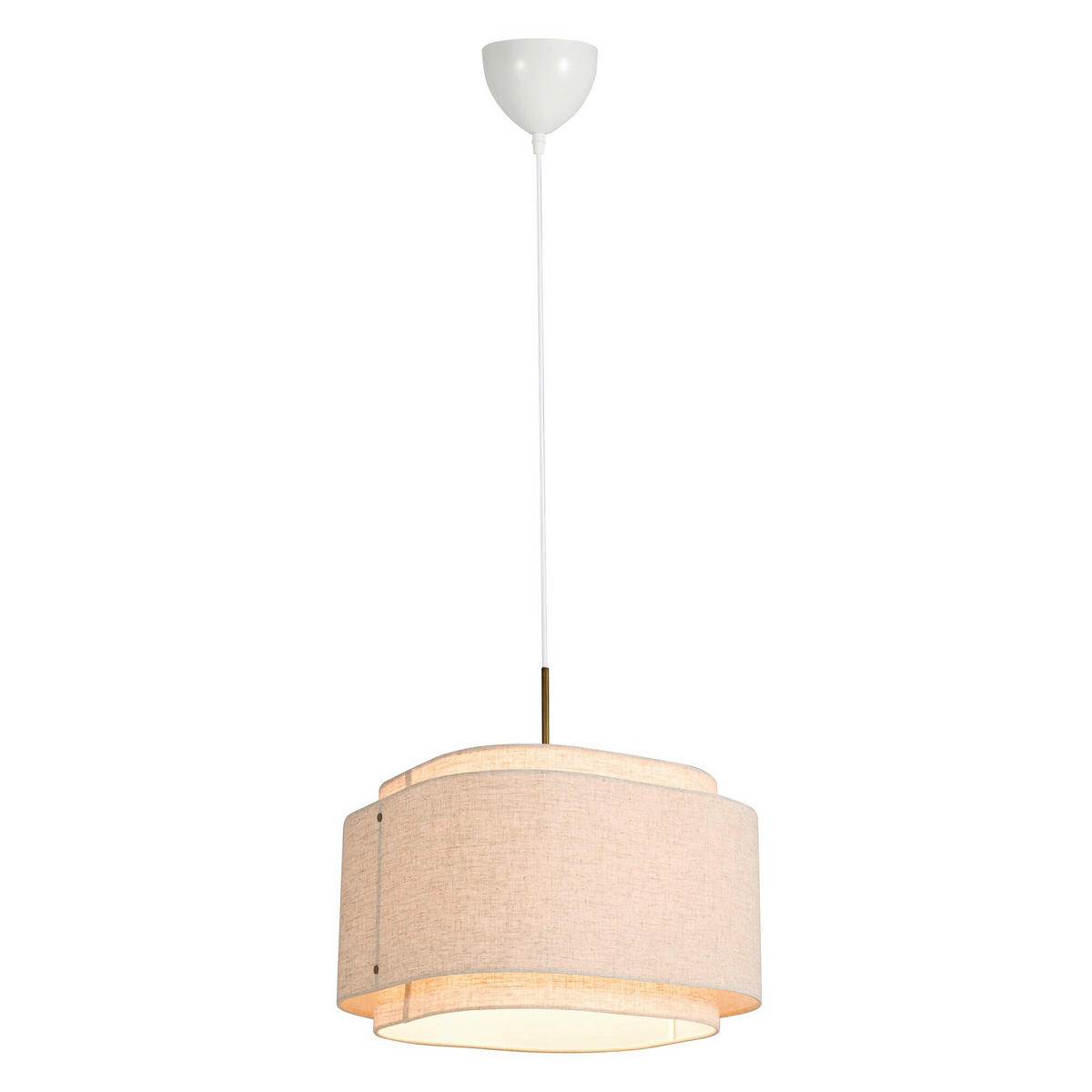 PENDELLEUCHTE Takai 45/46 cm  - Beige, Design, Textil (45/46cm) - Nordlux