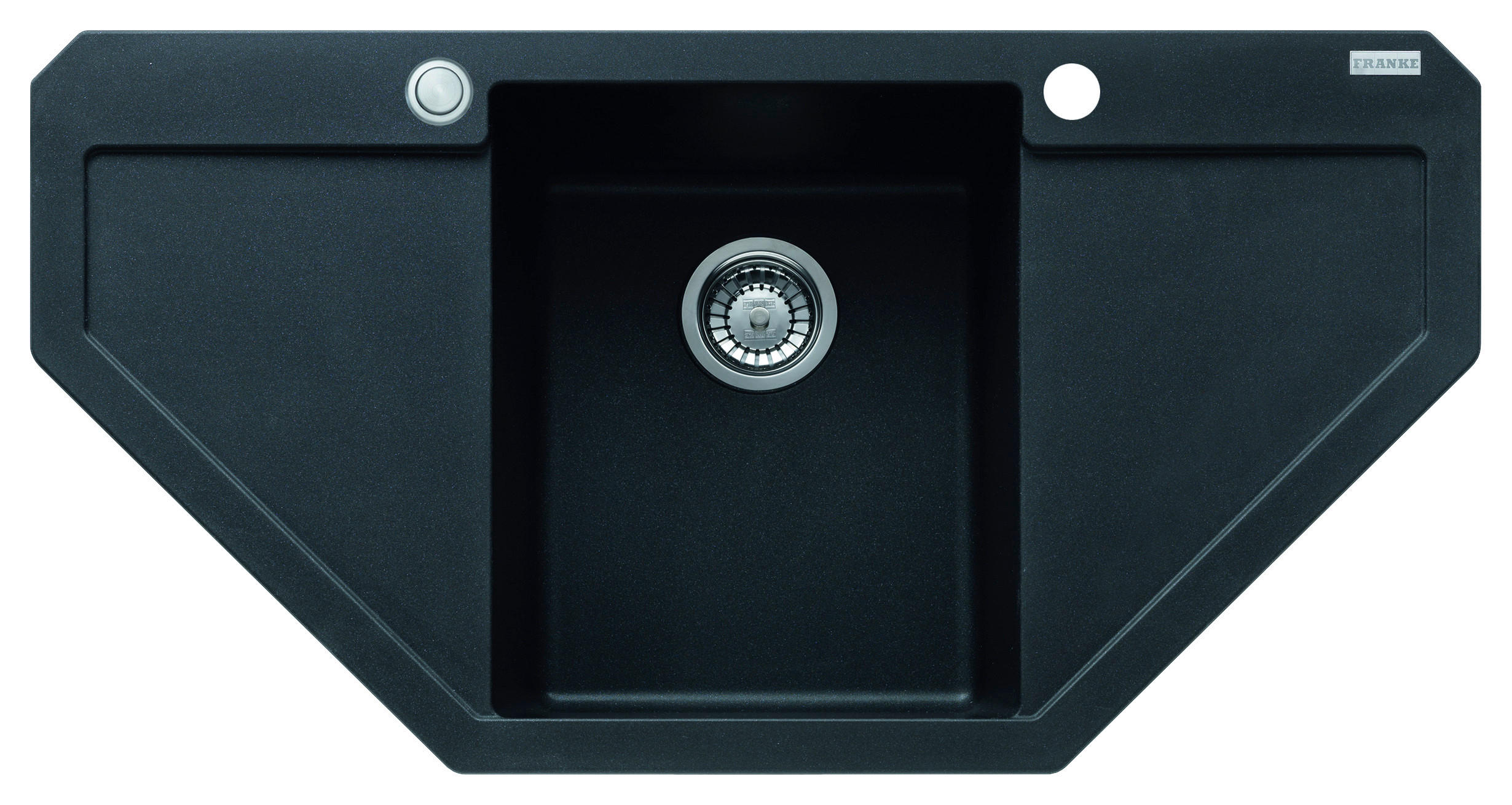SPÜLE Maris / 114.0477.540  - Schwarz, Basics, Stein (96/50/20cm) - Franke