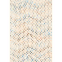 VINTAGE-TEPPICH Ondea Zigira 200/290 cm  in Creme, Pastellblau, Cognac  - Pastellblau/Cognac, Trend, Kunststoff/Textil (200/290cm) - Lindorug