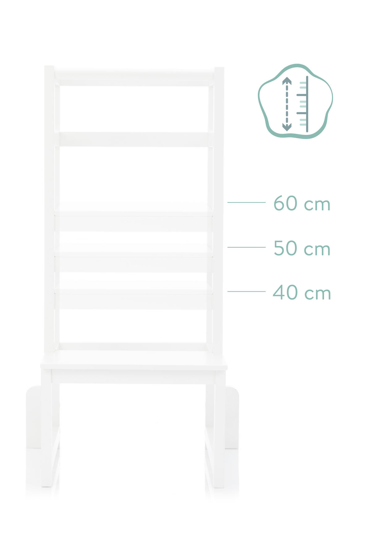UČÍCÍ VĚŽ bílá  - bílá, Basics, dřevo (90/40/46cm) - Fillikid