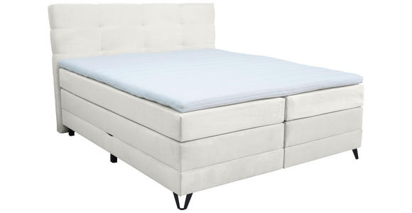 BOXSPRINGBETT 160/200 cm  in Naturfarben  - Schwarz/Naturfarben, KONVENTIONELL, Textil/Metall (160/200cm) - Carryhome