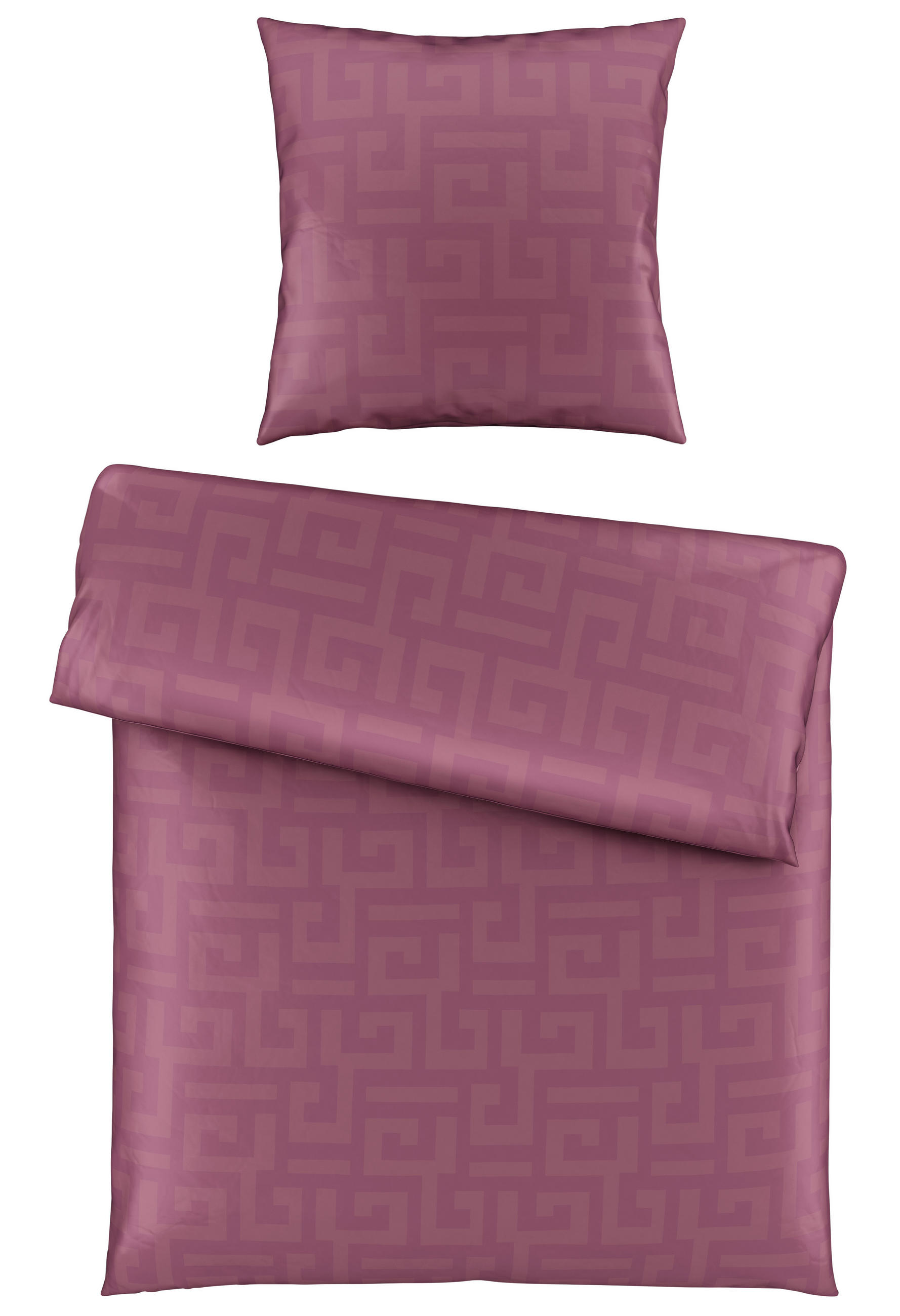 WENDEBETTWÄSCHE Mila Satin - Lila, Basics, Textil (135/200cm) - Bio:Vio