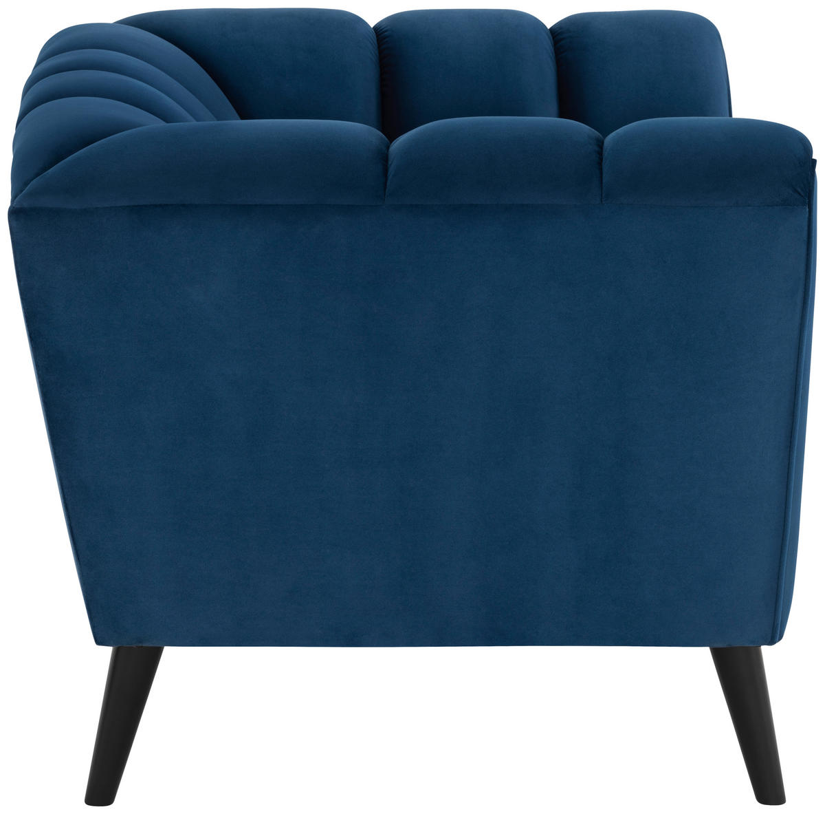 COCKTAILSESSEL - Blau/Schwarz, MODERN, Holz/Textil (116/78,5/87cm) - P & B