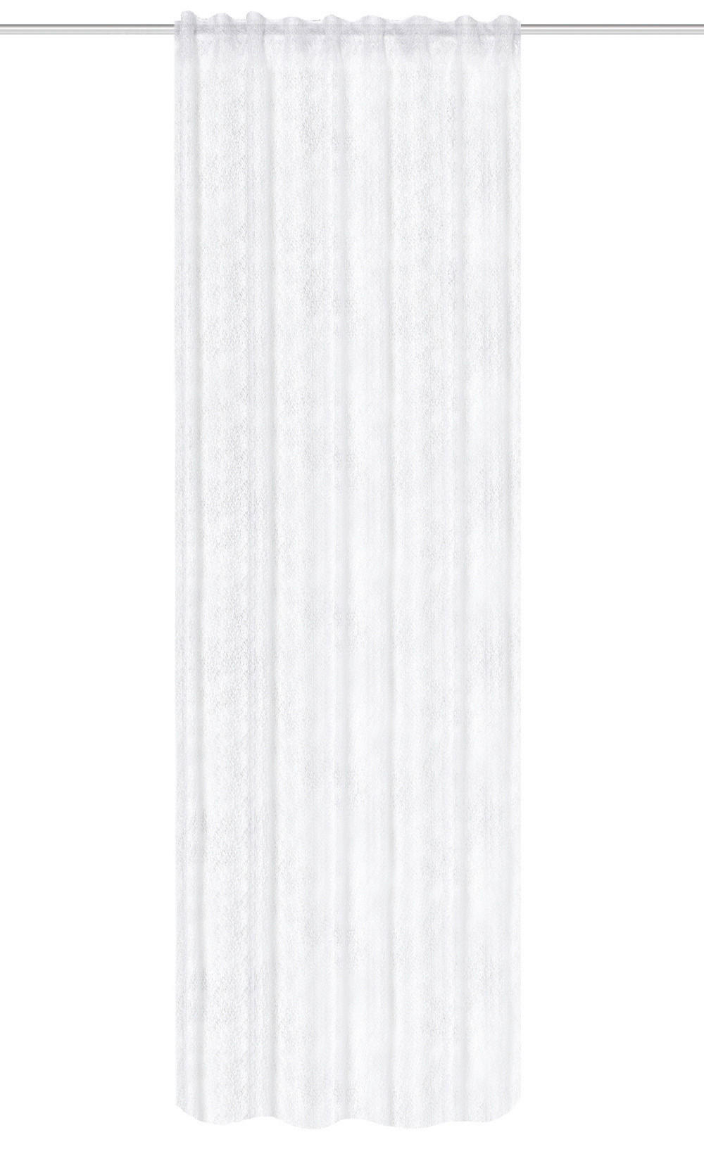 FERTIGVORHANG  halbtransparent   140/245 cm  - Weiß, Basics, Textil (140/245cm)