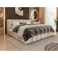 POLSTERBETT Cloudy Lattenrost, Bettkasten 180/200 cm  in Creme  - Birkefarben/Creme, Trend, Holz/Kunststoff (180/200cm) - Esposa