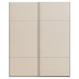 SCHWEBETÜRENSCHRANK 201/223/68 cm 2-türig Champagner  - Champagner/Alufarben, KONVENTIONELL, Holzwerkstoff/Metall (201/223/68cm) - Novel