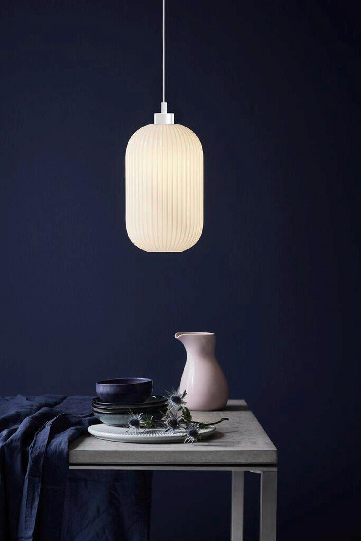 HÄNGELEUCHTE MILFORD 20/33,5 cm   - Weiß, Design, Glas (20/33,5cm) - Nordlux