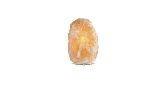 Salzsteinlampe Stone Orange mit Kippschalter - Orange, KONVENTIONELL, Stein (12/14cm) - Ombra