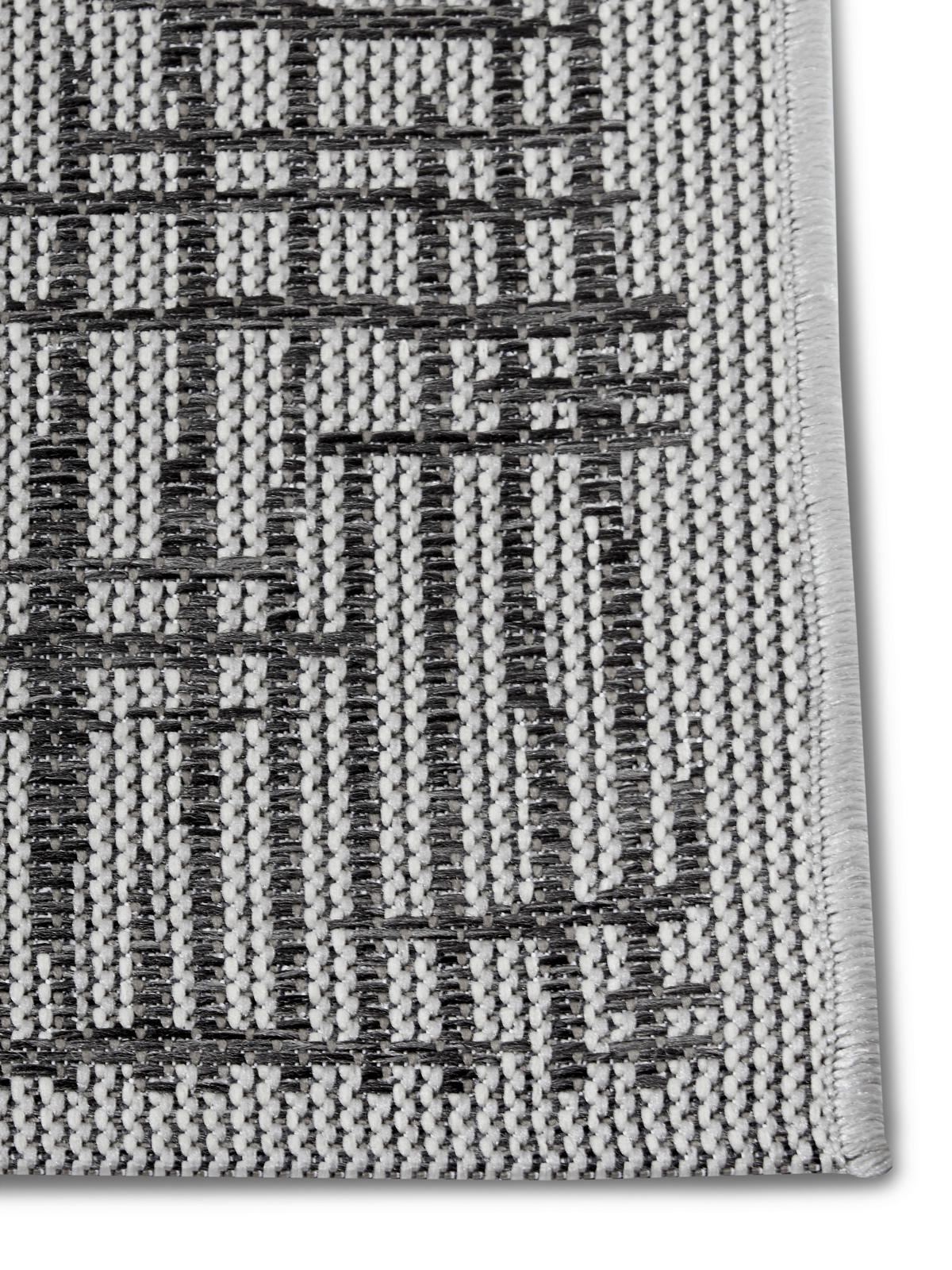 OUTDOORTEPPICH 63/120 cm Clyde Beige, Dunkelgrau  - Dunkelgrau/Beige, Basics, Kunststoff (63/120cm) - Hanse Home