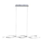 LED-HÄNGELEUCHTE - Nickelfarben, Design, Metall (110/8/40-140cm)