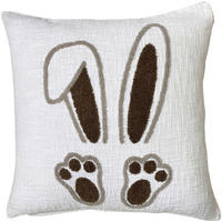 KISSENHÜLLE 48/48 cm  - Taupe/Elfenbein, Textil (48/48cm) - Esposa