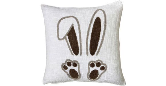 KISSENHÜLLE 48/48 cm  - Taupe/Elfenbein, Textil (48/48cm) - Esposa