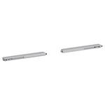 TÜRDÄMPFER 27/2/5 cm 2-teilig Silberfarben  - Silberfarben, Kunststoff/Metall (27/2/5cm) - Carryhome