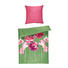 BETTWÄSCHE Satin Hellgrün, Pink 155/220 cm - Pink/Hellgrün, Basics, Textil (155/220cm) - Novel