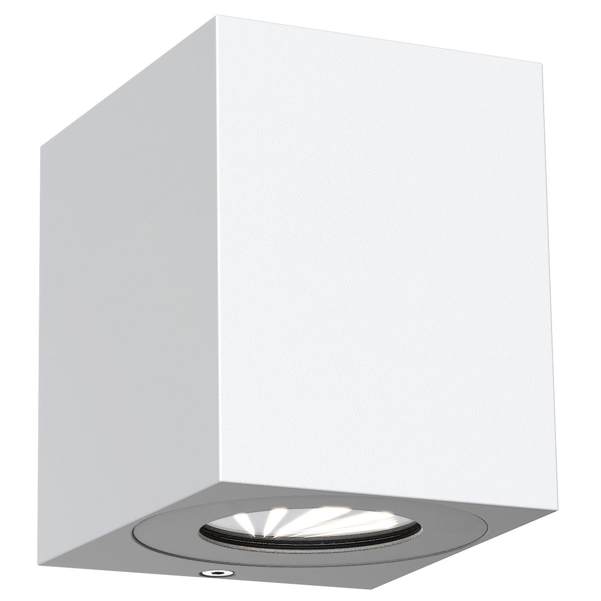 AUßENLEUCHTE Canto Kubi 2   - Weiß, Design, Metall (10,4/8,4/10cm) - Nordlux