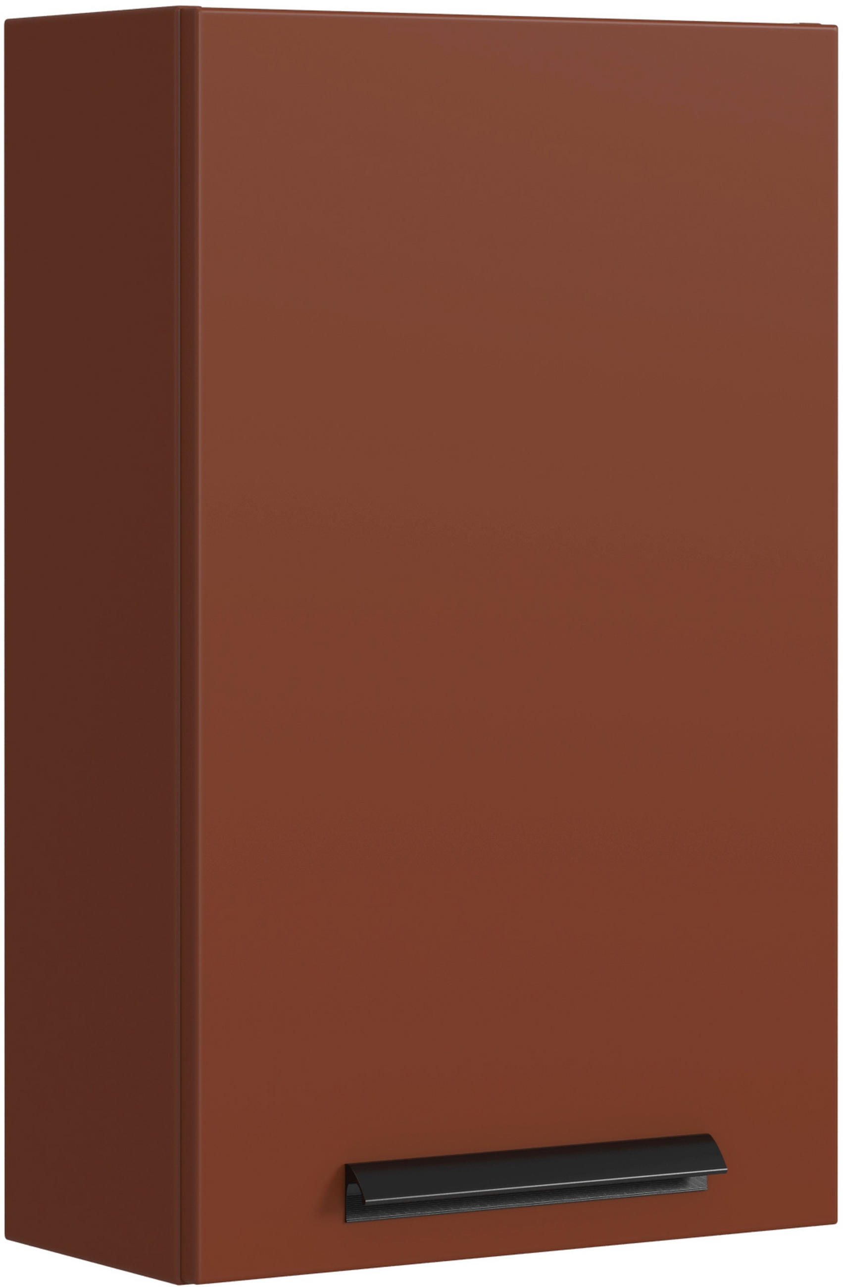 HÄNGESCHRANK 40/64/20 cm  - Rot/Schwarz, KONVENTIONELL, Holzwerkstoff/Metall (40/64/20cm) - Xora