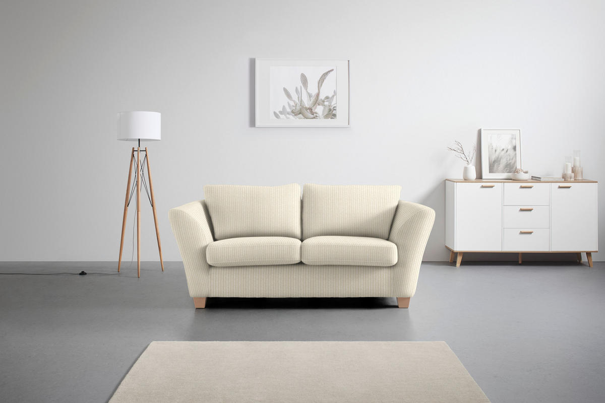 2-SITS SOFFA i textil beige  - beige/naturfärgad, trä/textil (190/70-85/95cm) - MID.YOU