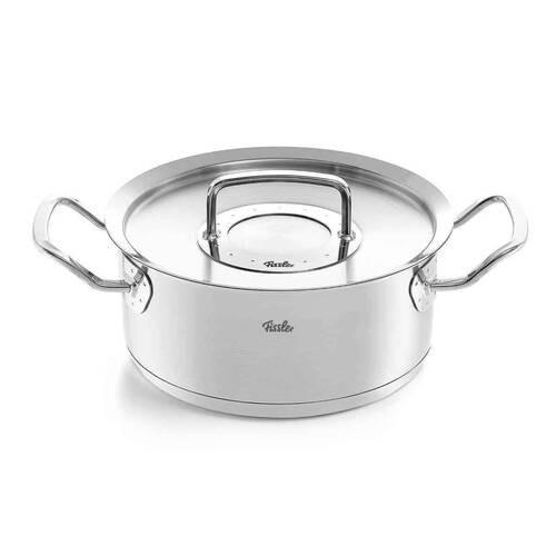 BRATENTOPF Original-Profi Collection® 4,6 L - Silberfarben, Design, Metall (24cm) - Fissler