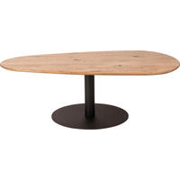 COUCHTISCH in Holz 120/70/40 cm  - Eichefarben/Schwarz, Design, Holz/Metall (120/70/40cm) - Novel