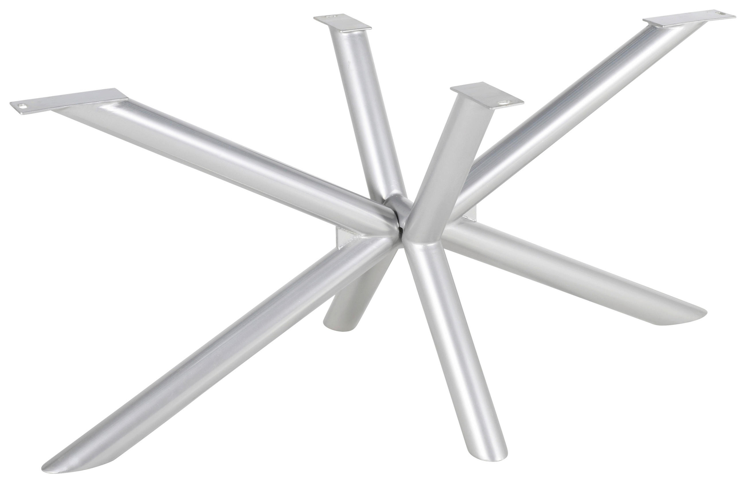 TISCHGESTELL Silberfarben  - Silberfarben, MODERN, Metall (160/70/72cm) - Boxxx
