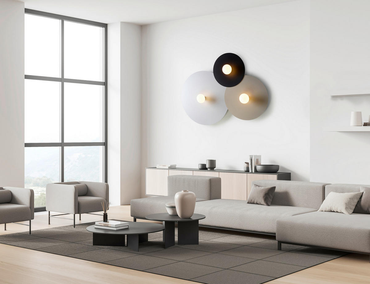 DECKENLEUCHTE Chio 54/6,5 cm   - Weiß, Basics, Metall (54/6,5cm) - BOPP