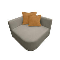 SOFA Struktur Grau  - Senfgelb/Schwarz, Trend, Kunststoff/Textil (110/75/115cm) - Livetastic