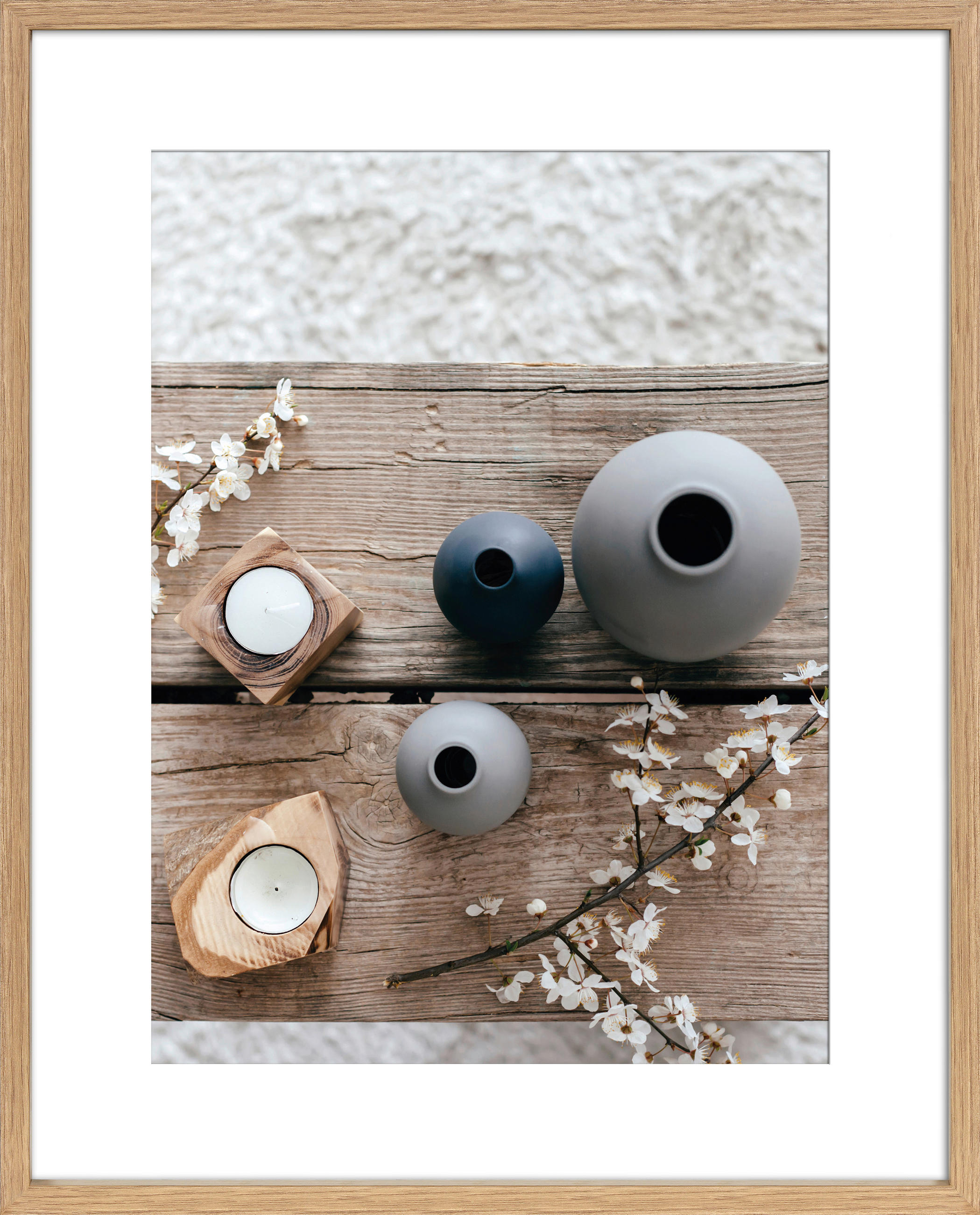 BILDERRAHMEN - Eichefarben, Basics, Glas/Holzwerkstoff (40/50cm)