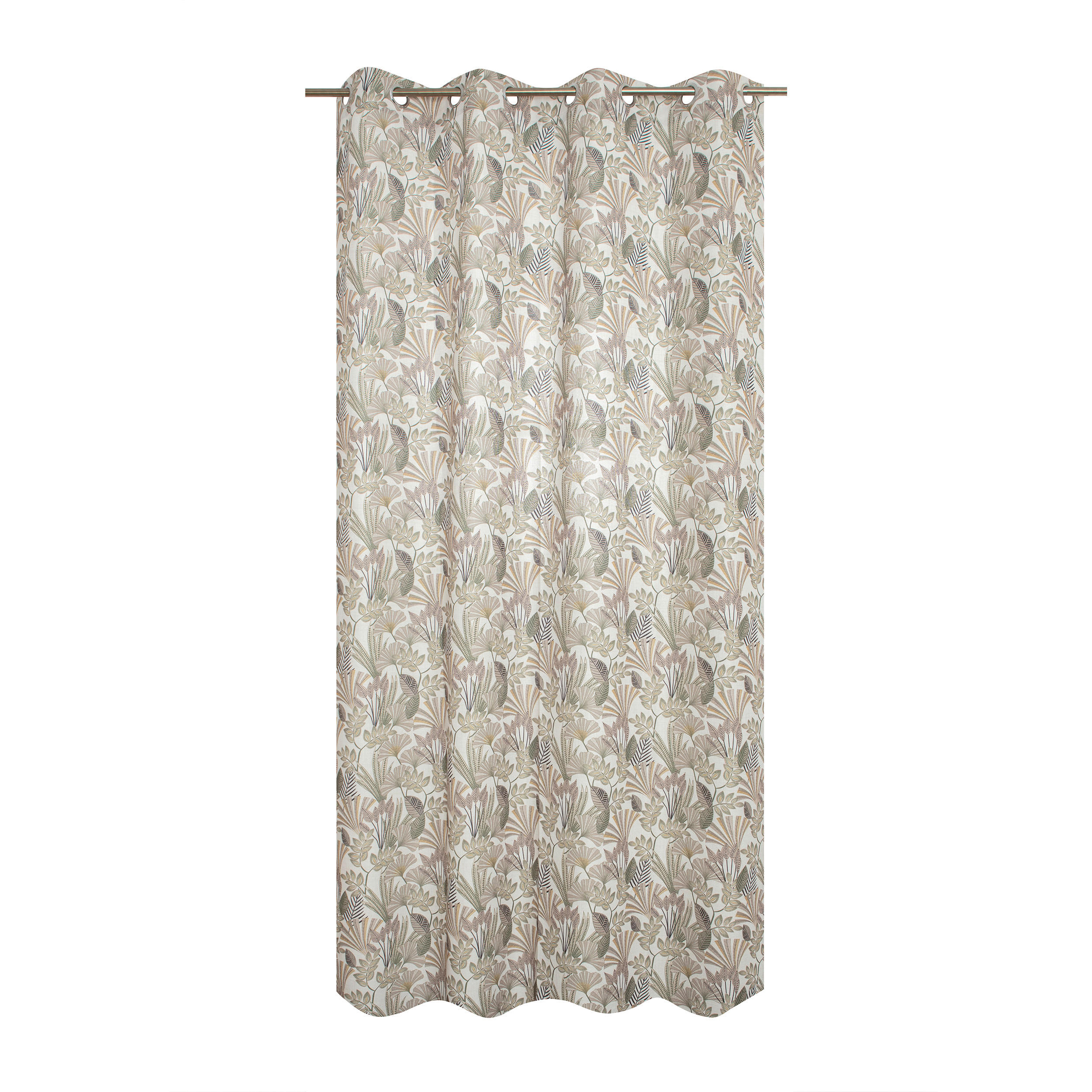 FERTIGVORHANG blickdicht  - Graubraun, Basics, Textil (140/240cm)