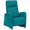 FERNSEHSESSEL in Chenille Petrol  - Petrol, KONVENTIONELL, Kunststoff/Textil (79-83/108/87cm) - Valdera