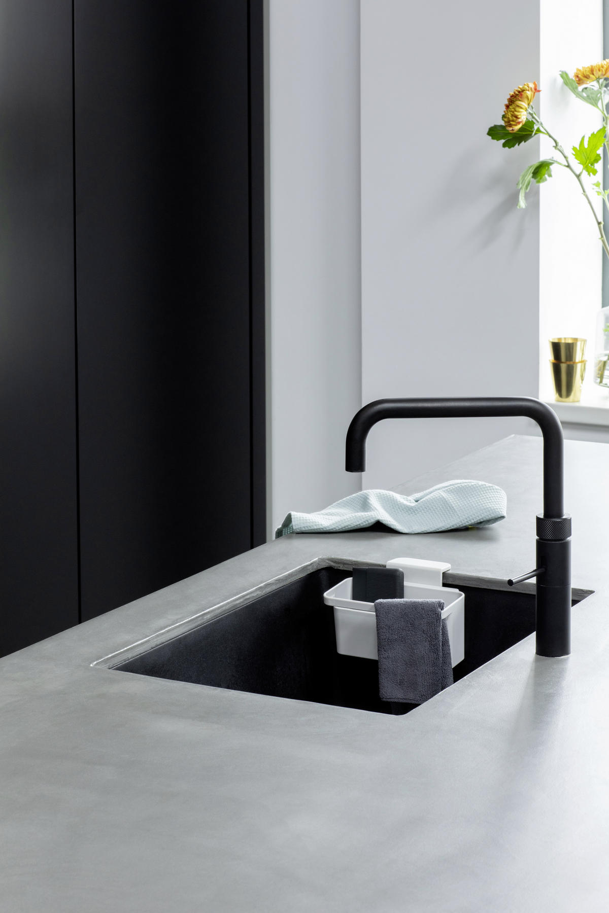 KÜCHENUTENSILIENHALTER - Hellgrau, Design, Kunststoff (17/11/14cm) - Brabantia