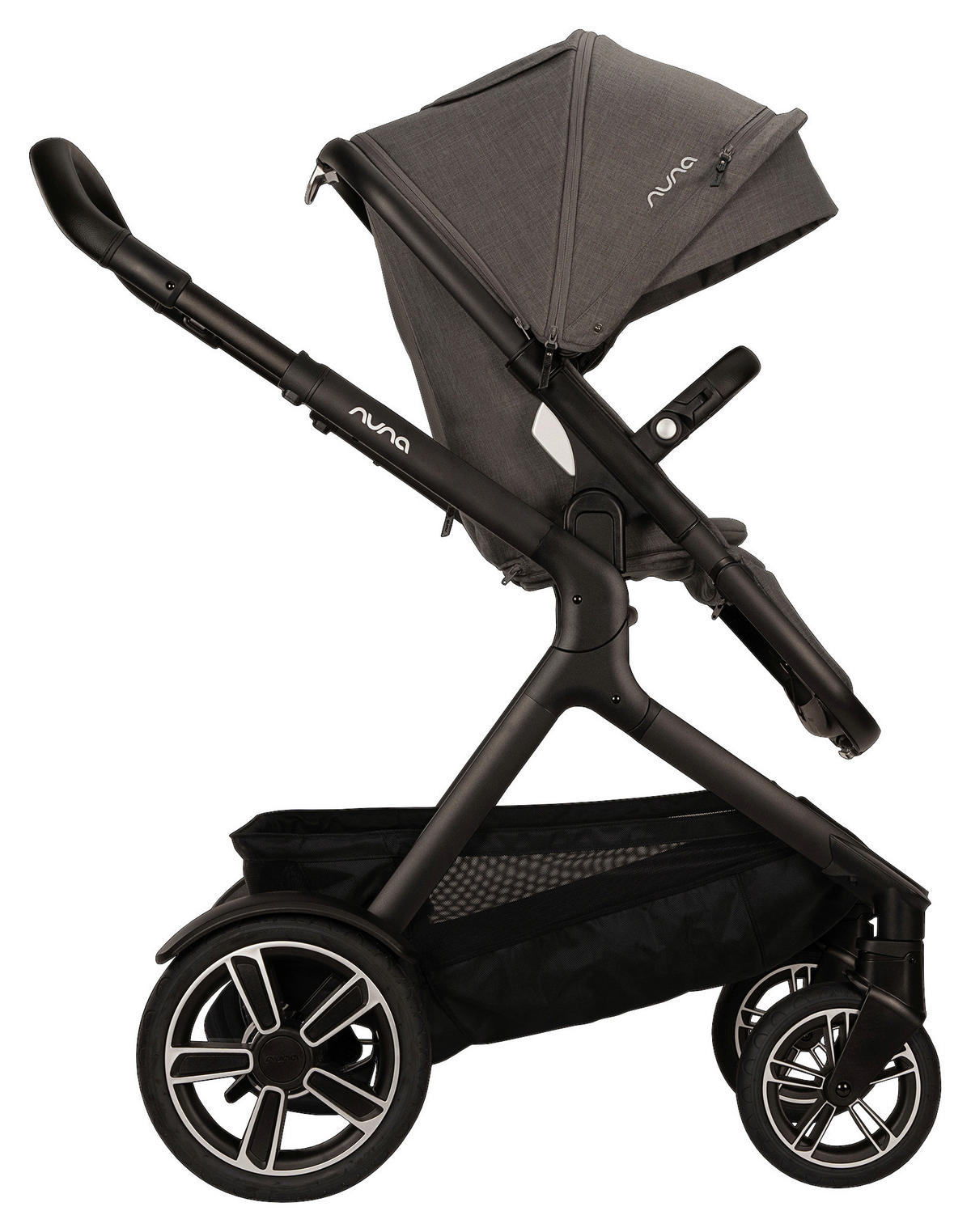 GESCHWISTERWAGEN DEMI NEXT  - Schwarz/Grau, Basics, Textil/Metall (98/62/112cm) - Nuna