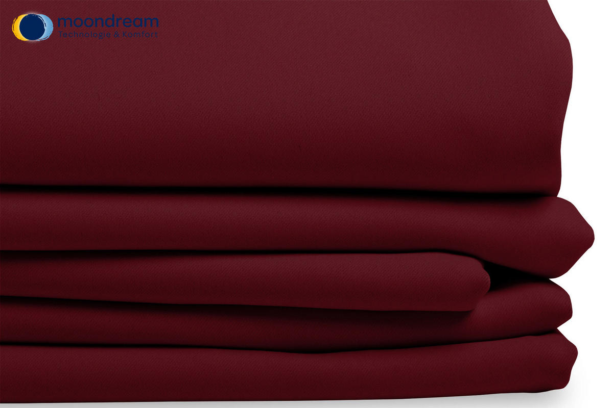 VERDUNKELUNGSVORHANG - Rot, Design, Textil (145/260cm)